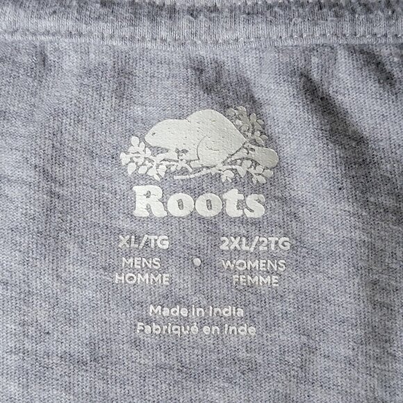 Roots Shirt Mens XL Gray Love Each Other Crewneck Short Sleeve Graphic Tee - Picture 7 of 8